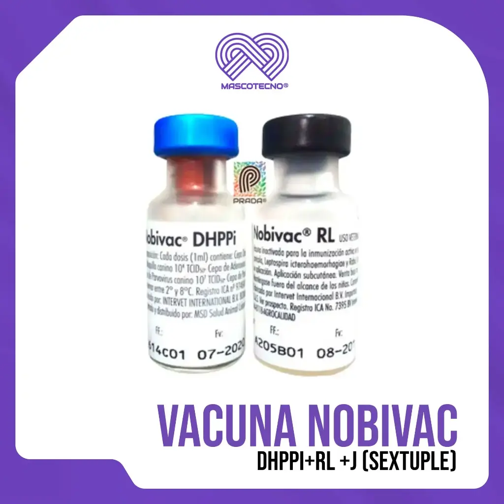 VACUNA NOBIVAC DHPPI+RL (SEXTUPLE) | PRAD